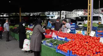 Eyüpsultan'da kurulan semt pazarları denetlendi