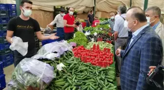 MALTEPE'DEKİ DENETİME KATILAN KAYMAKAMA SESLENEN PAZARCI BİZİ DİNLEMİYORLAR