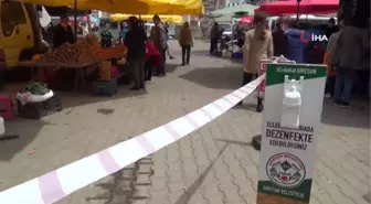 Tam kapanmanın 9. gününde kurulan pazar yerlerine vatandaştan yoğun talep