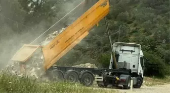 Bodrum'da kaçak moloz dökenler yakalandı