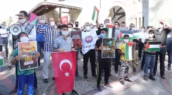 İsrail'in Mescid-i Aksa saldırıları Edirne'de protesto edildi