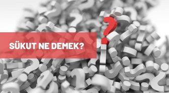 Sükut ne demek? TDK'ya göre sükut ne anlama geliyor?