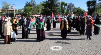 Uşak'ta İsrail saldırıları kınandı