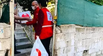 Türk Kızılay'ından ihtiyaç sahiplerine gıda kolisi