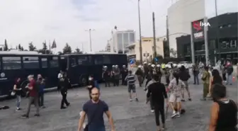 Atina'daki Filistinlilerden İsrail karşıtı protesto