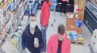 Maltepe'de şarküteriden hırsızlık kamerda