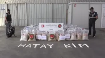 Son dakika: İskenderun Limanı'nda ele geçirilen 1072,6 kilogram uyuşturucu hap basına gösterildi - Operasyon anı