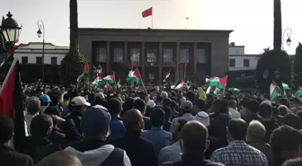 İsrail saldırıları, Fas'ın 50 farklı şehrinde protesto edildi