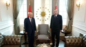 Cumhurbaşkanı Erdoğan, MHP Genel Başkanı Bahçeli'yi kabul etti