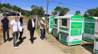 Marmaraereğlisi ilçesine belediye tarafından kıyafet kumbaraları yerleştirildi