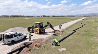 Sindelhöyük Mahallesindeki içme su hattı yenileniyor