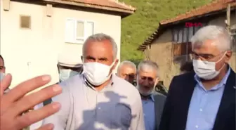 AK PARTİLİ VEKİLLERDEN, EVİ YANAN KARACA AİLESİNE ZİYARET