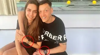 Amine Gülşe ve Mesut Özil'in kollarındaki saatleri servet değerinde! Tamı tamına 10 milyon lira