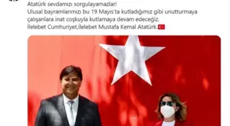 FETHİYE'DE BAŞKANDAN 'TÜRK BAYRAĞI DAĞITMA' AÇIKLAMASI