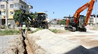 Ahmetli'de yağmur suyu altyapı çalışmaları başladı