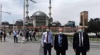 Bilecikli başkanlardan Taksim Camini ziyaret