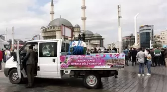 ISPARTA'DAN TAKSİM'DE YAPILAN CAMİYE 25 TON GÜL SUYU