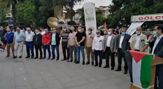 İsrail'in Filistinlilere yönelik saldırıları Kocaeli'de protesto edildi