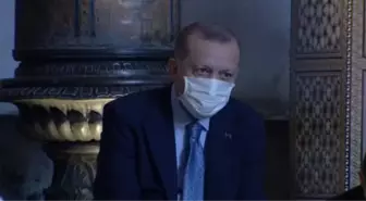 Ayasofya Camii'nde Cumhurbaşkanı Erdoğan, Kuran'ı Kerim okudu