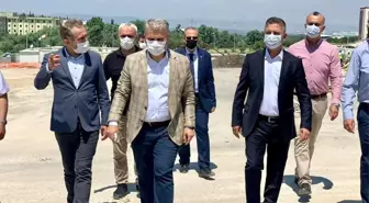 AK Parti Milletvekili Canbey, Yurt inşaatını inceledi