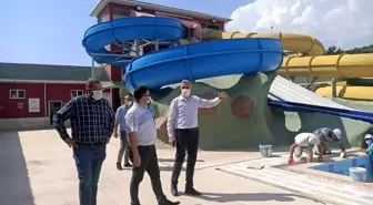 Termal Aquapark'ta yaz sezonu bakım çalışması