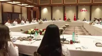 ANKARA CUMHURBAŞKANI ERDOĞAN, MADALYA ALAN CİMNASTİKÇİLERİ KABUL ETTİ