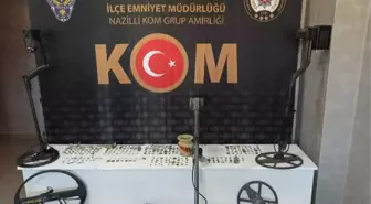 Aydın merkezli 2 ilde düzenlenen tarihi eser operasyonunda 5 kişi yakalandı