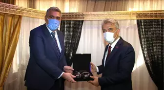Valimiz Sayın Mehmet Makas, Meteoroloji 12. Bölge Müdürü Hüseyin Arabacı'yı Kabul Etti