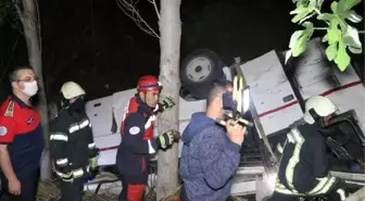 Denizli'de midibüs ve otomobil kazadan sonra şarampole yuvarlandı 3 ölü, 5 yaralı