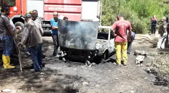 Araçta başladı ormana sıçradı