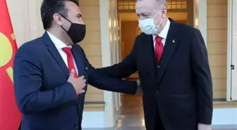 Son dakika haber | Cumhurbaşkanı Erdoğan Makedonya Başbakanı Zaev'i kabul etti
