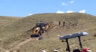 Su hattı çekerken üzerine toprak göçen şahıs yaralandı