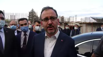 Bakan Kasapoğlu Çankırı'da yapımı süren havuz inşaatını inceledi