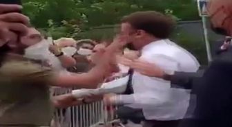 Son dakika haber... Fransa Cumhurbaşkanı Macron'a tokat şoku