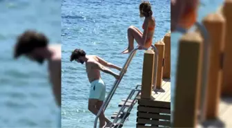 İsmail Ege Şaşmaz ile Hande Ünal tatil sezonu Bodrum'da açtı