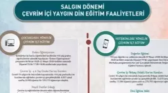 'Salgın sürecinde din eğitimi çalışmalarımız çevrimiçi platformlarda devam ediyor'
