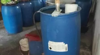 Adana'da 2 bin 375 litre sahte içki ele geçirildi