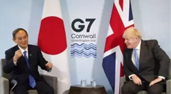 Son dakika haberi! Japonya Başbakanı Suga ile Johnson'dan G7 görüşmesi