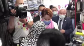 ZONGULDAK - İYİ Parti Genel Başkanı Akşener'den esnaf ziyareti