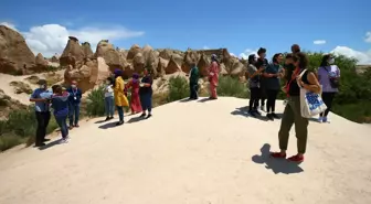 Kapadokya hafta sonu günübirlik tatilcileri ağırladı