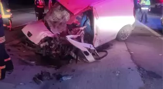 Konya'da trafik kazası: 1 ölü, 1 yaralı