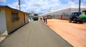 Alanya'da yollarda yeni beton yol uygulaması