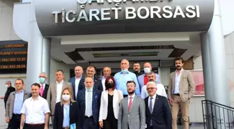 CHP heyetinden Çarşamba Ticaret Borsası'na ziyaret