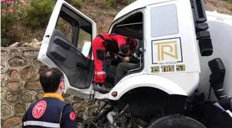 Mazot yüklü tanker şoförü ölümden döndü