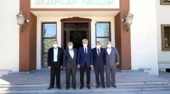 İşadamı Zeki Sarban ve İliç Bozçalı Köyü Heyetinden Sayın Valimize Ziyaret