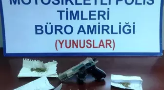 Kütahya'da uyuşturucu madde ve ruhsatsız tabanca ele geçirildi