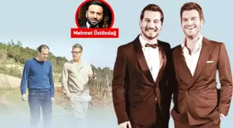 Çağatay Ulusoy ve Kıvanç Tatlıtuğ kolları sıvadı... Üzüm bağı aldılar sıra şarapta!