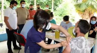 Maden işçileri aşı sırasına girdi