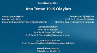 '1915 Olayları' sempozyumda ele alınacak