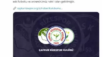 Çaykur Rizespor'da sportif direktör Fahri Tatan oldu